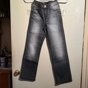 Boys size 8 True Religion black with shades of Grey jeans